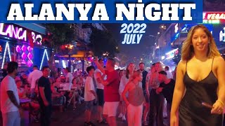 Alanya Night Walking Tour July 2022 Alanya Antalya Turkey Holiday Turkey Travel 4K Video