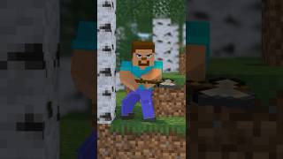 Peeping Lumberjack Gets Burned in Minecraft! #shorts #minecraftanimation