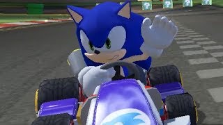 Sonic In Mario Kart 8 Mushroom Cup 200Cc