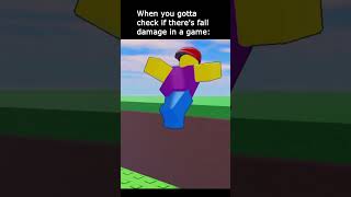 Fall Damage  #roblox #animation #shorts #funny