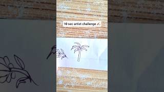 10 second artist challenge drawing ✍️🏻  #shorts #shortsfeed #art  #10secondschallenge #drawing