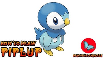 How To Draw Piplup Pokemon | Coloring and Drawing For Kids