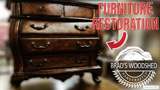 Bombe Style Chest Receives Modern Makeover! Funiture Restoration!!