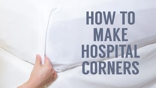 A step-by-step video on how to make hospital corners on your bed. Learn how to fold the tightest hospital corner with your flat sheet. 