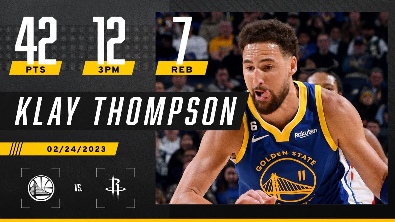 Klay Thompson gets hot from three, sets new NBA record