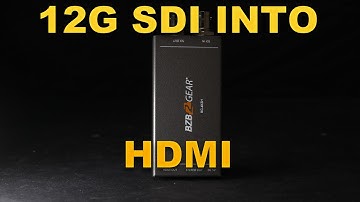 Convert Your 12G SDI Signals into 4K HDMI Signals Effortlessly with the BG-4KSH