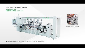 NDC402-PC control Auto Multi rows Boring Machine