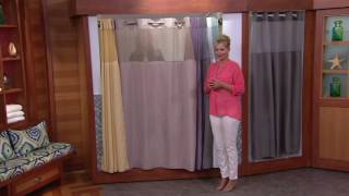 Hookless High Point Linen 3 in 1 Shower Curtain on QVC