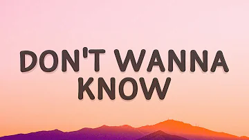 Maroon 5 - Don't Wanna Know (Lyrics) ft. Kendrick Lamar