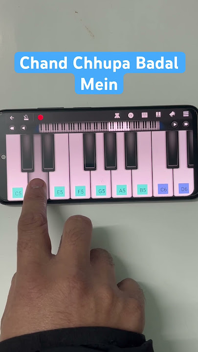 Chand Chhupa Badal mein #piano #guessthetune #pianotutorial #music