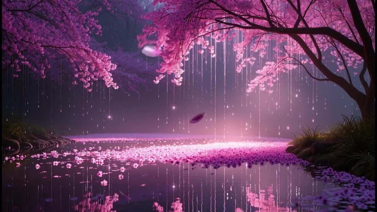 174Hz+528Hz Healing Frequency with Rain Sounds | Sleep, Pain Relief, Meditation Music (1 Hour)