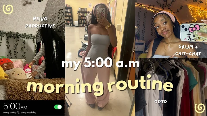 5AM *highschool* MORNING ROUTINE | productive and realistic, ootd, chit-chat