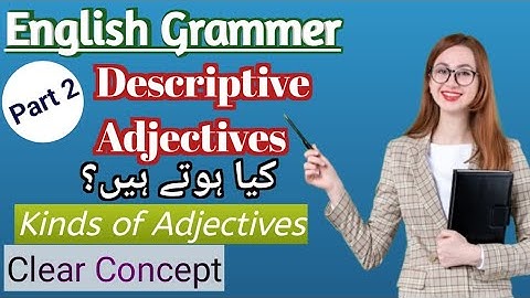 Descriptive Adjective in detail in Urdu|| Hindi by passion of learning.