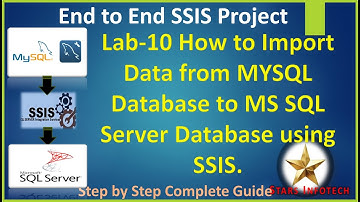 SSIS Lab 10 How to Import Data from MYSQL Database to MS SQL Server Database using SSIS