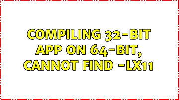 Ubuntu: Compiling 32-bit app on 64-bit, cannot find -lX11