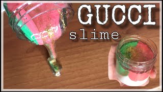 GUCCI SLIME с ГИПОАЛЛЕРГЕННЫМ  СЛАЙМОМ/ НОВОГОДНИЙ СЛАЙМ