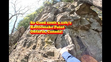 So Good 100ft 5.10b/c - Rattlesnake Point, Ontario, Canada