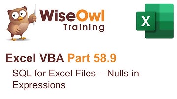 Excel VBA Introduction Part 58.9 - SQL for Excel Files - Nulls in Expressions