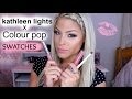 NEW Kathleen Lights x Colour Pop collection SWATCHES &amp; REVIEW| Valerie Pac