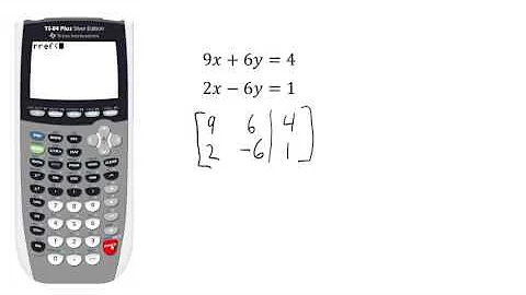Gauss Jordan Elimination with TI 83 84 RREF Function HD