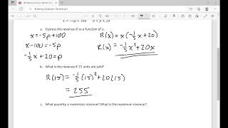 Building Quadratic Models pt1