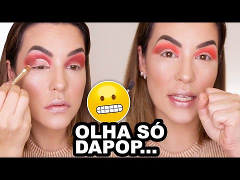 FIZ UMA MAKE COM SOMBRAS DE R$ 1,83 E OLHA...