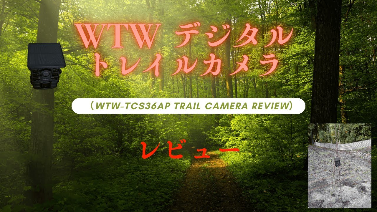 塚本無線 WTW-TCS36AP トレイルカメラレビュー：設置の簡単さと多機能 