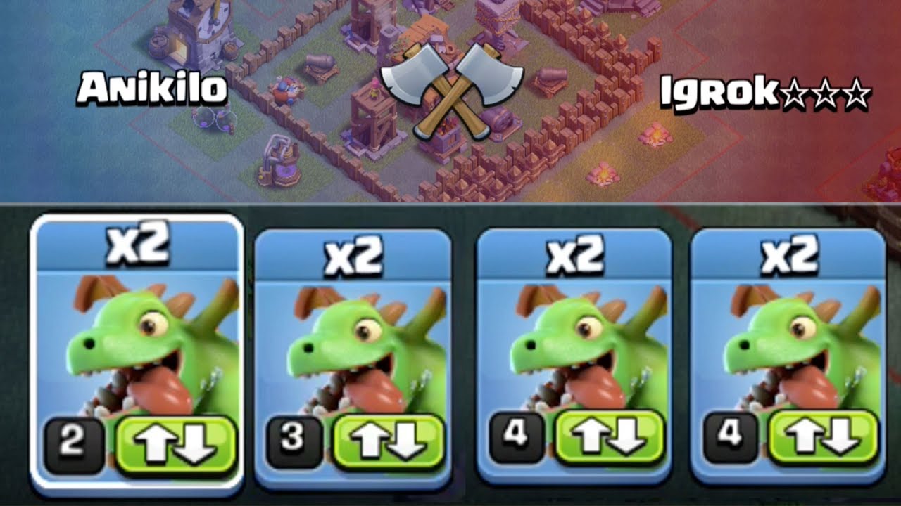 Atacando Con Bebe Dragon Al 2 Al 3 Y Al 4 Clash Of Clans Bh 4 Ataques Aereos Youtube