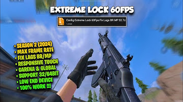 SEASON 2 EXTREME LOCK 60FPS CONFIG IN COD MOBILE | FIX LAGS BR/MP | CODM CONFIG S2 (2024)