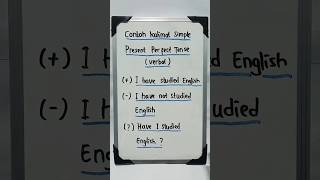 CONTOH KALIMAT SIMPLE PRESENT PERFECT TENSE ( VERBAL ) || GRAMMAR