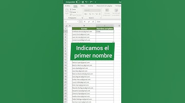 Extraer nombres en EXCEL #superexcel