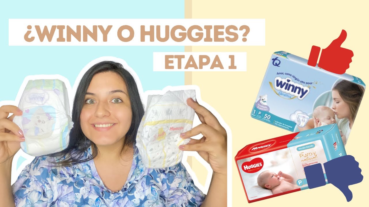 Review honesto pañales Winny Sensitive VS Huggies Natural Care Etapa 1