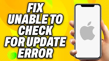 How To Fix Unable To Check for Update Error on iPhone & iPad (2025) - Quick Fix