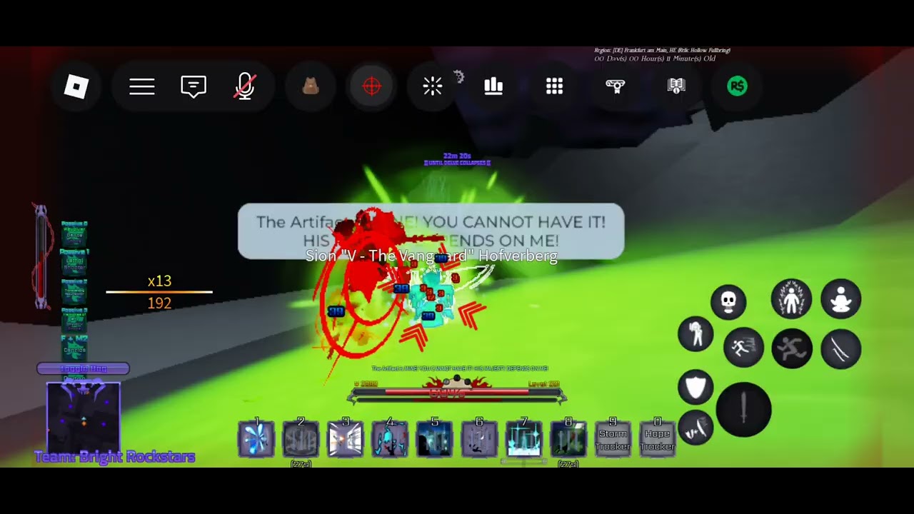 Basically soloing the vanguard in roblox peroxide.