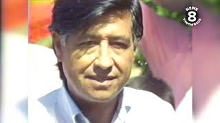 Cesar Chavez marches from San Ysidro POE to Salinas to Delano, California in 1975