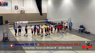Volleybal Heren 2e Divisie B: Vovem'90 H1 - Set Up (IJsselmuiden) H2 [03-02-2025]