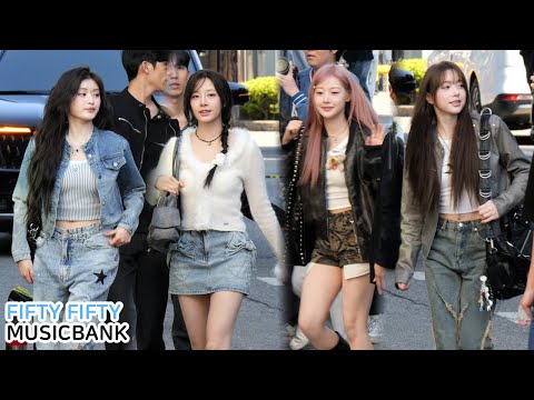 FIFTY FIFTY 피프티피프티 'Pookie' 뮤직뱅크 출근길｜250502 MUSICBANK-썸네일