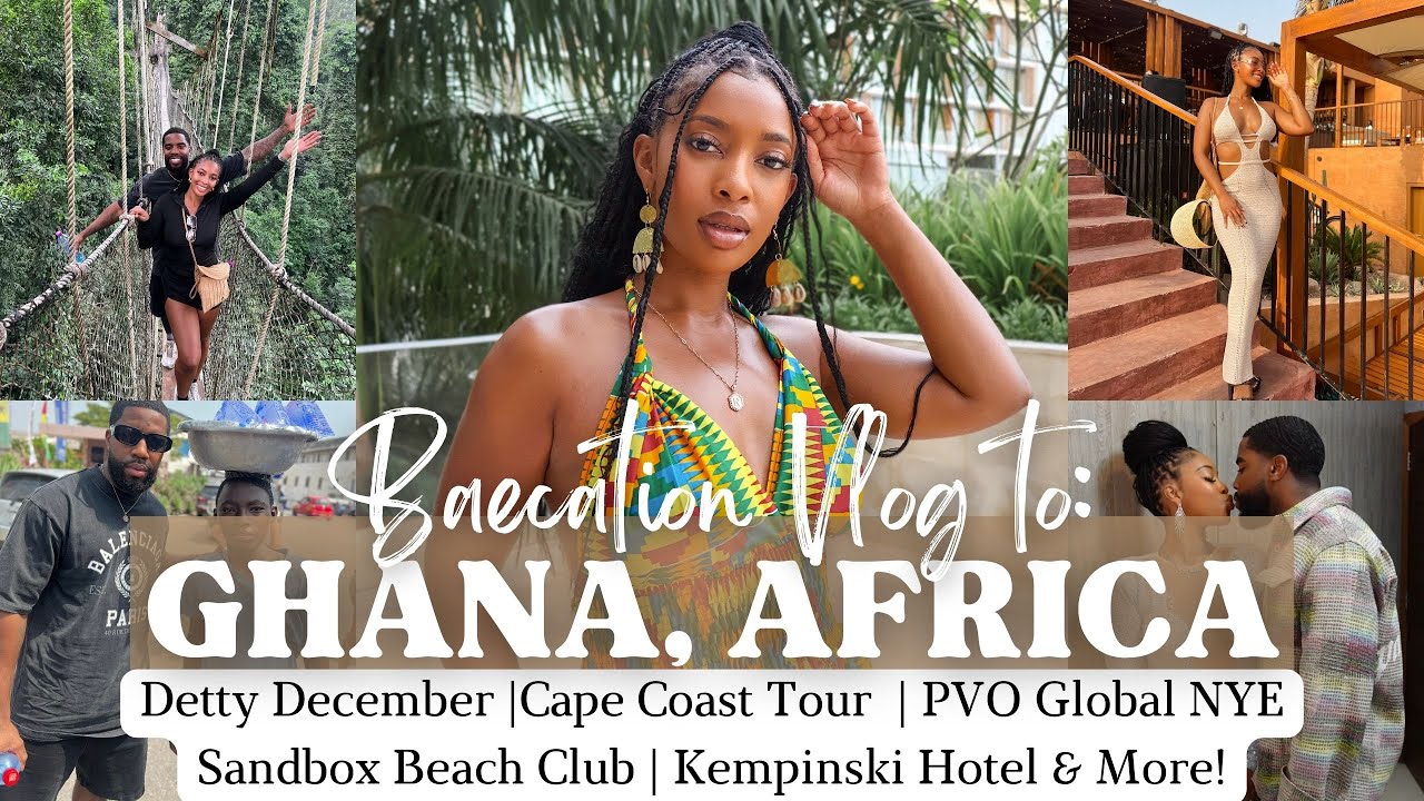 ВЛОГ BAECATION В ГАНЕ ♡ | Детти декабрь + Новый год| Рынок Макола | Новогодняя вечеринка PVO Glob...