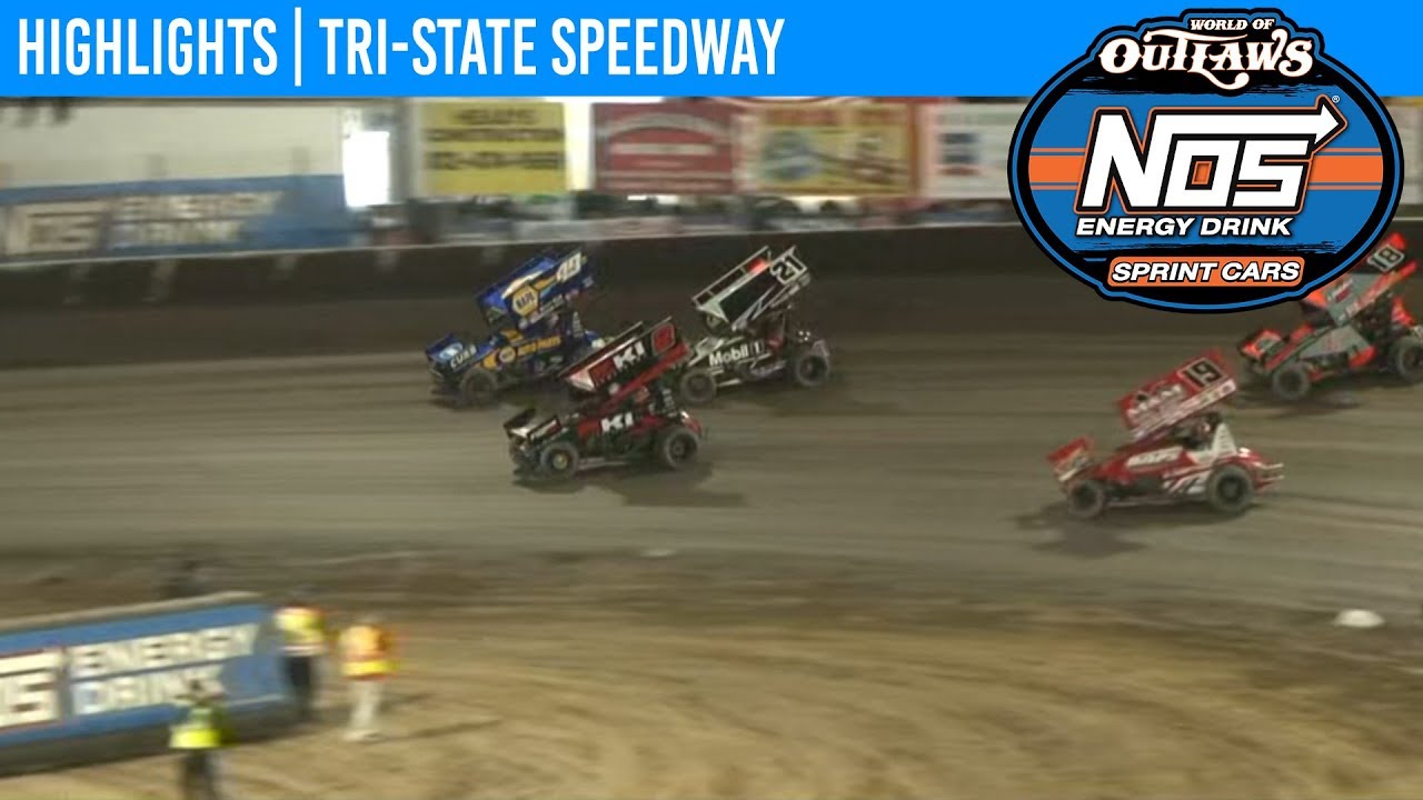 World of Outlaws NOS Energy Drink Sprint Cars TriState Speedway