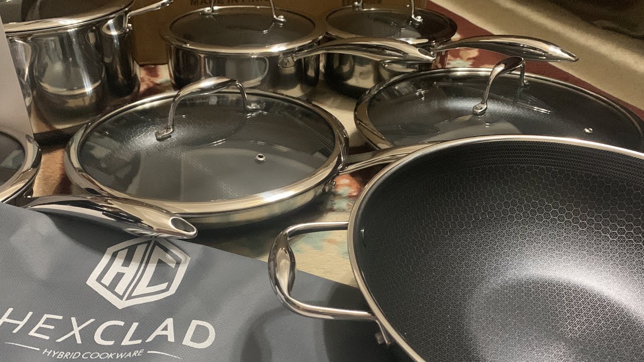 My FIRST and UNBOXING of HEX-CLAD POTS AND PANS! 
