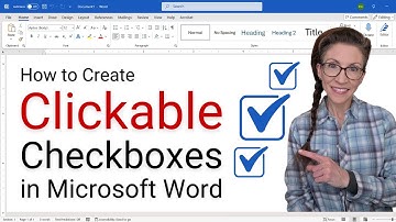 How to Create Clickable Checkboxes in Microsoft Word ✅