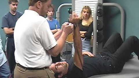 Hand-Held Dynamometer Test Demo of Shoulder Flexion and External Rotation
