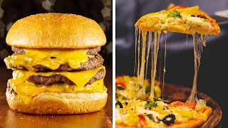 40 DELICIOUS FAST FOOD HACKS || 5Minute Pizza And Burger Recipes!