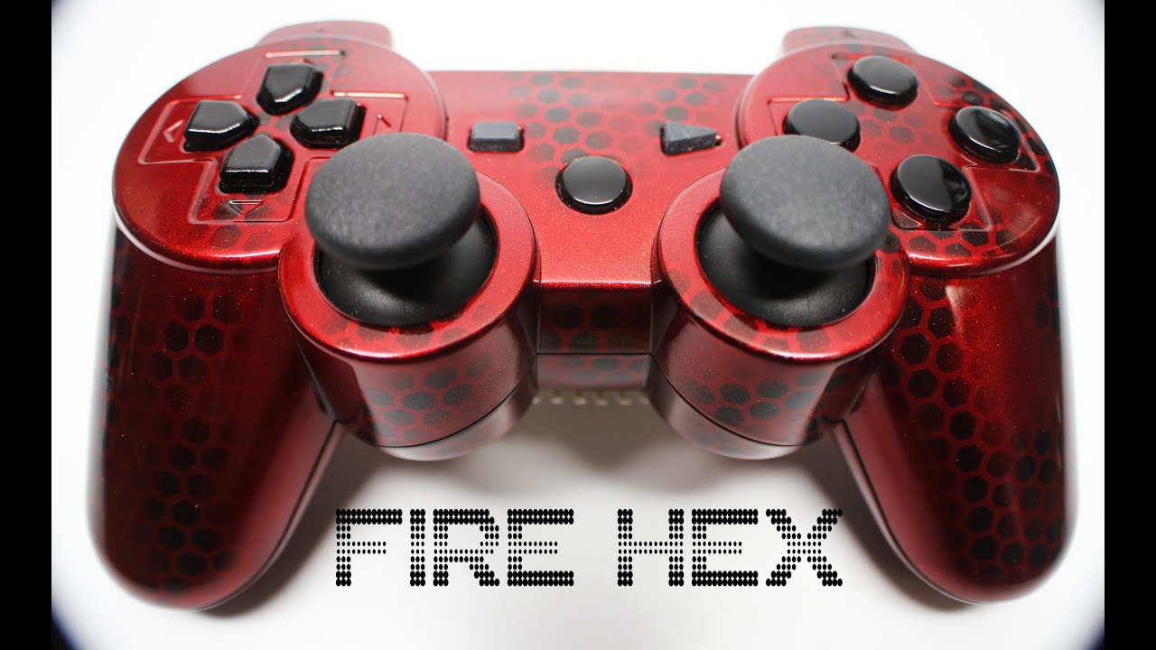 "Fire Hex" Custom PS3 Controller by YouTube