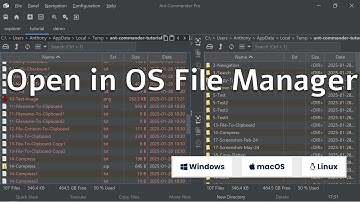 Open OS File Manager in Ant Commander Pro #filemanager #filemanagement