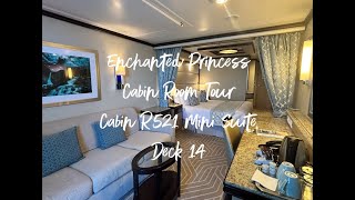 Enchanted Princess Mini Suite Tour 🚢 | Cabin R521 Deck 14 
