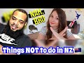 AMERICAN REACTS to What NOT to do in New Zealand | 12 Tips for Visiting New Zealand 🇳🇿