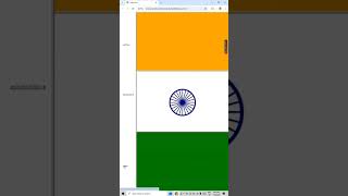 indian flag by using HTML #india #bharat #भारत