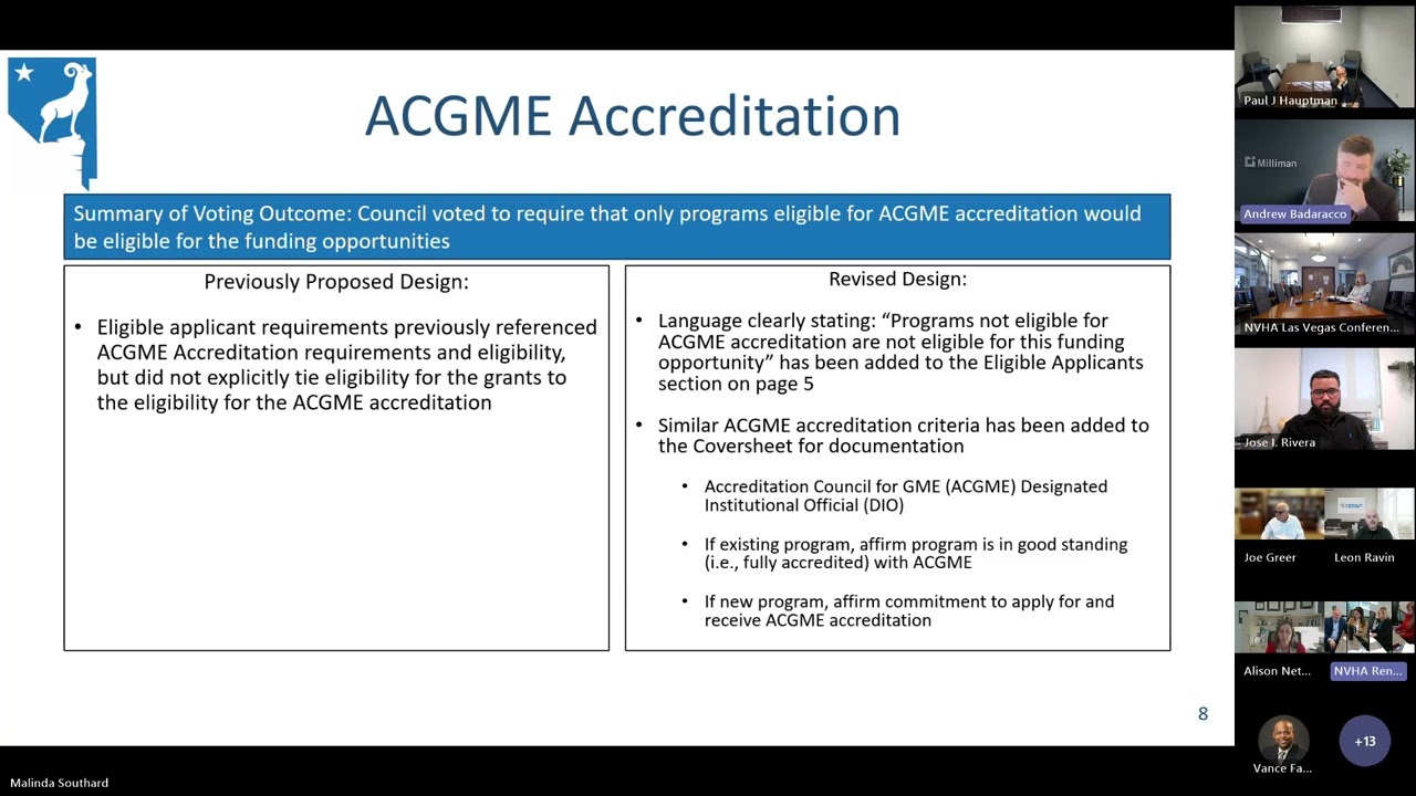 GME Advisory Council February 6, 2026, Meeting