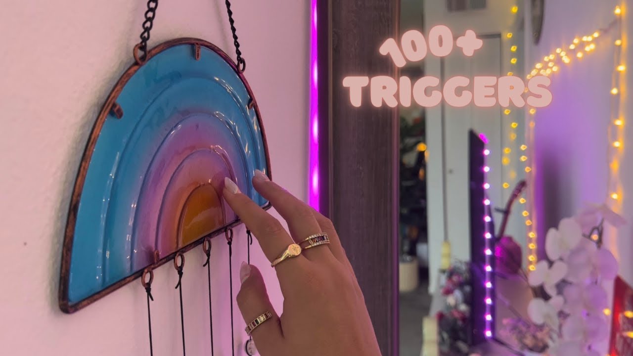 asmr tapping around my living room while it's raining outside 🌧️ (no talking, lofi)